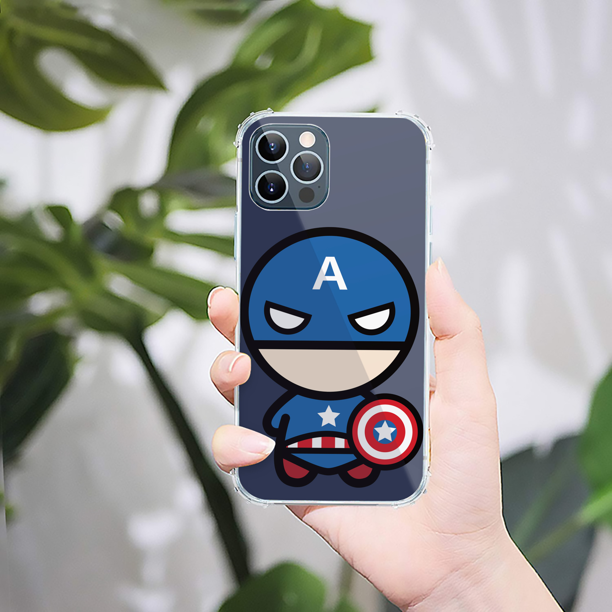 （画像用） アベンジャーズ The Avengers 【iPhone 12シリーズ対応】透明スマホケース（クリアソフトケース）